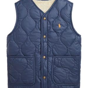 Polo Ralph Lauren Dunvest m. Fleece - Vendbar - Navy/Beige