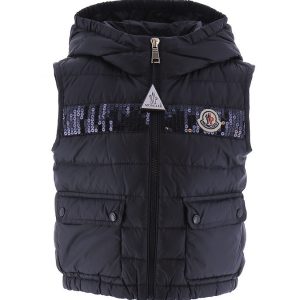 Moncler Dunvest - Esi - Navy m. Pailletter