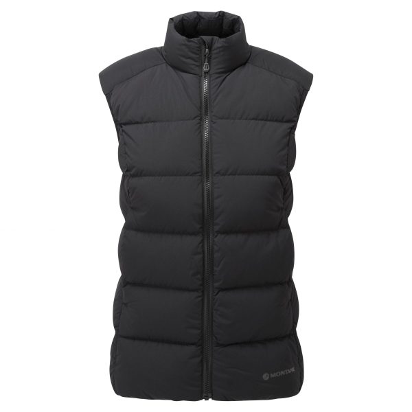 Montane F Tundra Gilet, dunvest, dame, sort